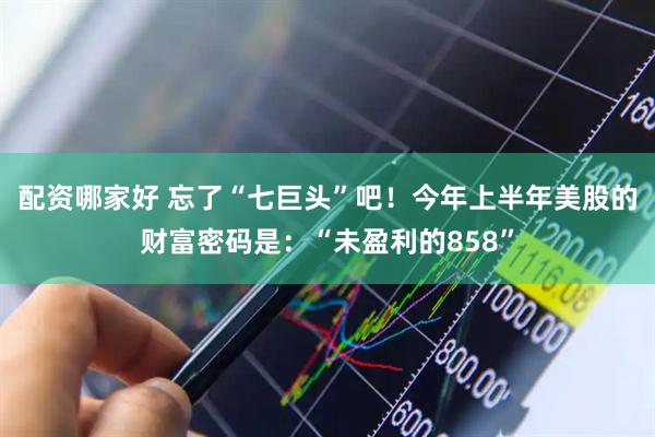 配资哪家好 忘了“七巨头”吧！今年上半年美股的财富密码是：“未盈利的858”